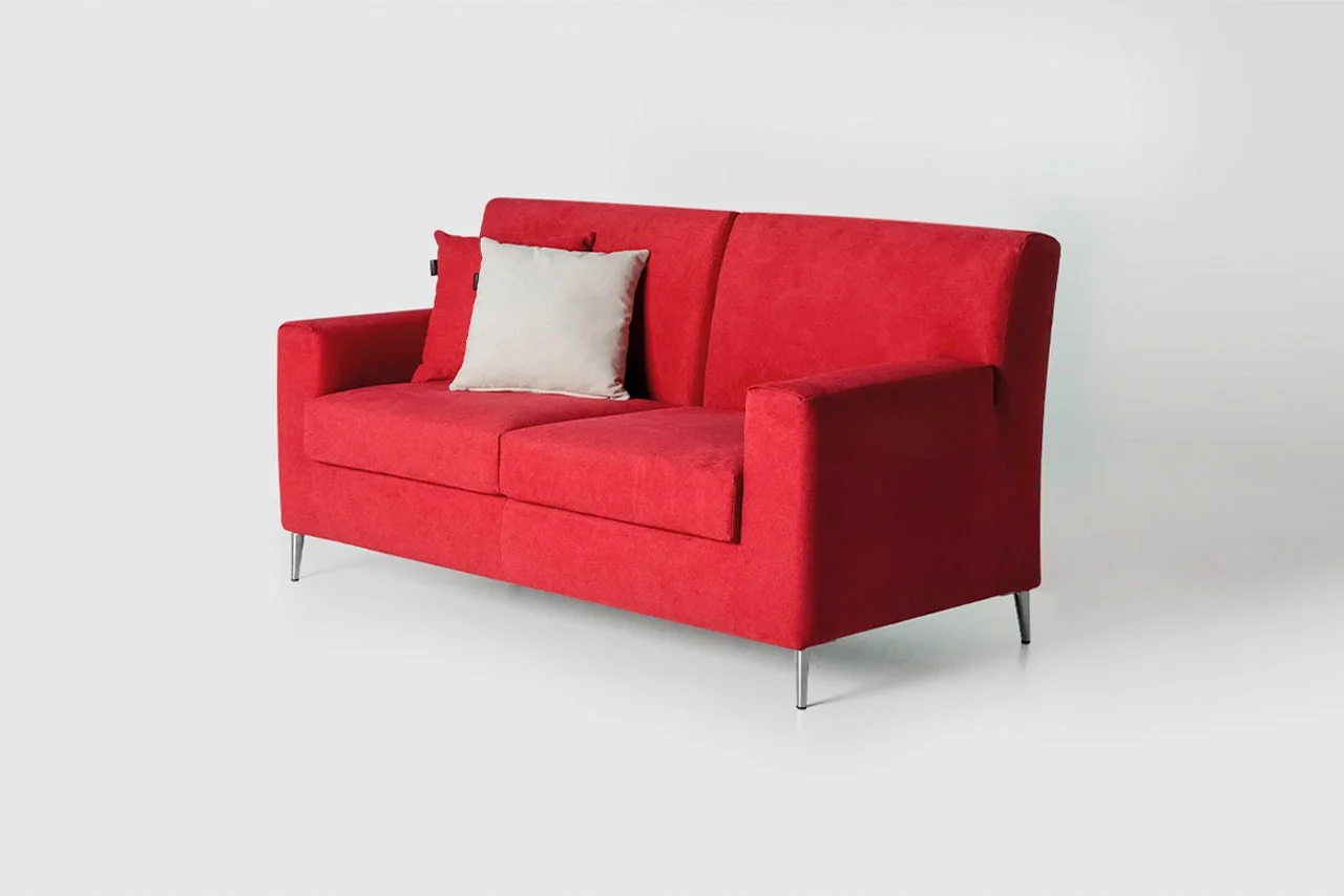 Divano due posti Polar colore cranberry
